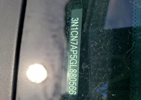 2016 Nissan Versa S z USA, uszkodzony, nr VIN 3N1CN7AP5GL880566